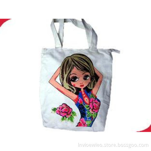 Personalized Cotton Canvas Custom Reusable Shopping Bag wit